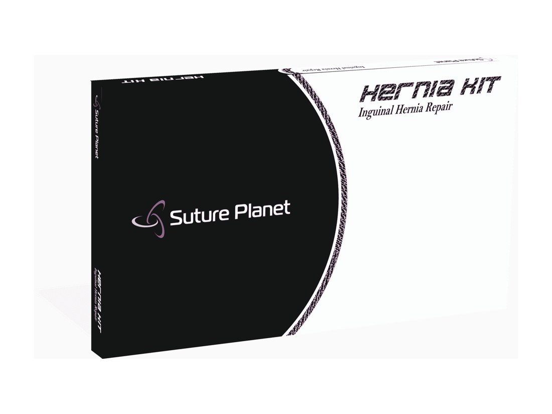 Hernia Kit 3 sutures + polypropylene mesh surgical suture — Suture Planet